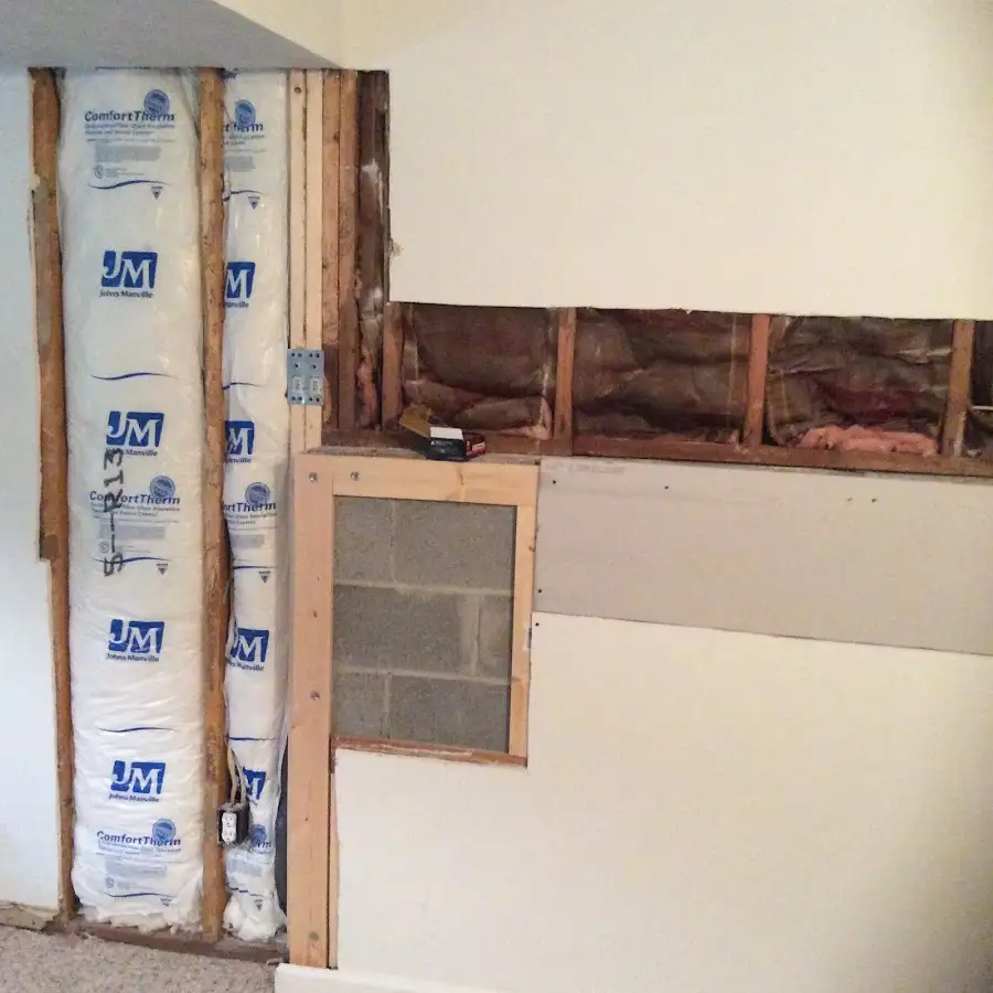 Wall insulation replacement during Structural Drying in Jericho